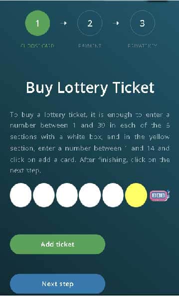 Eerste loterijaankoop
