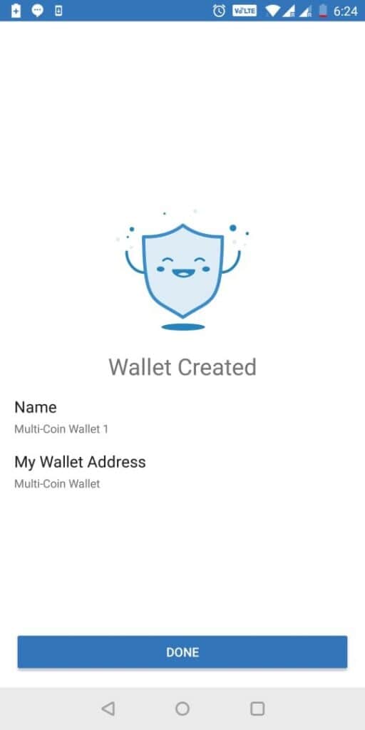 The end stage of building a trust wallet
